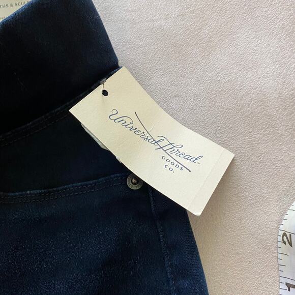 Universal Thread NWT Blue Beam High Rise Pull On Jegging Jeans Size 0/25 Skinny - Picture 7 of 11